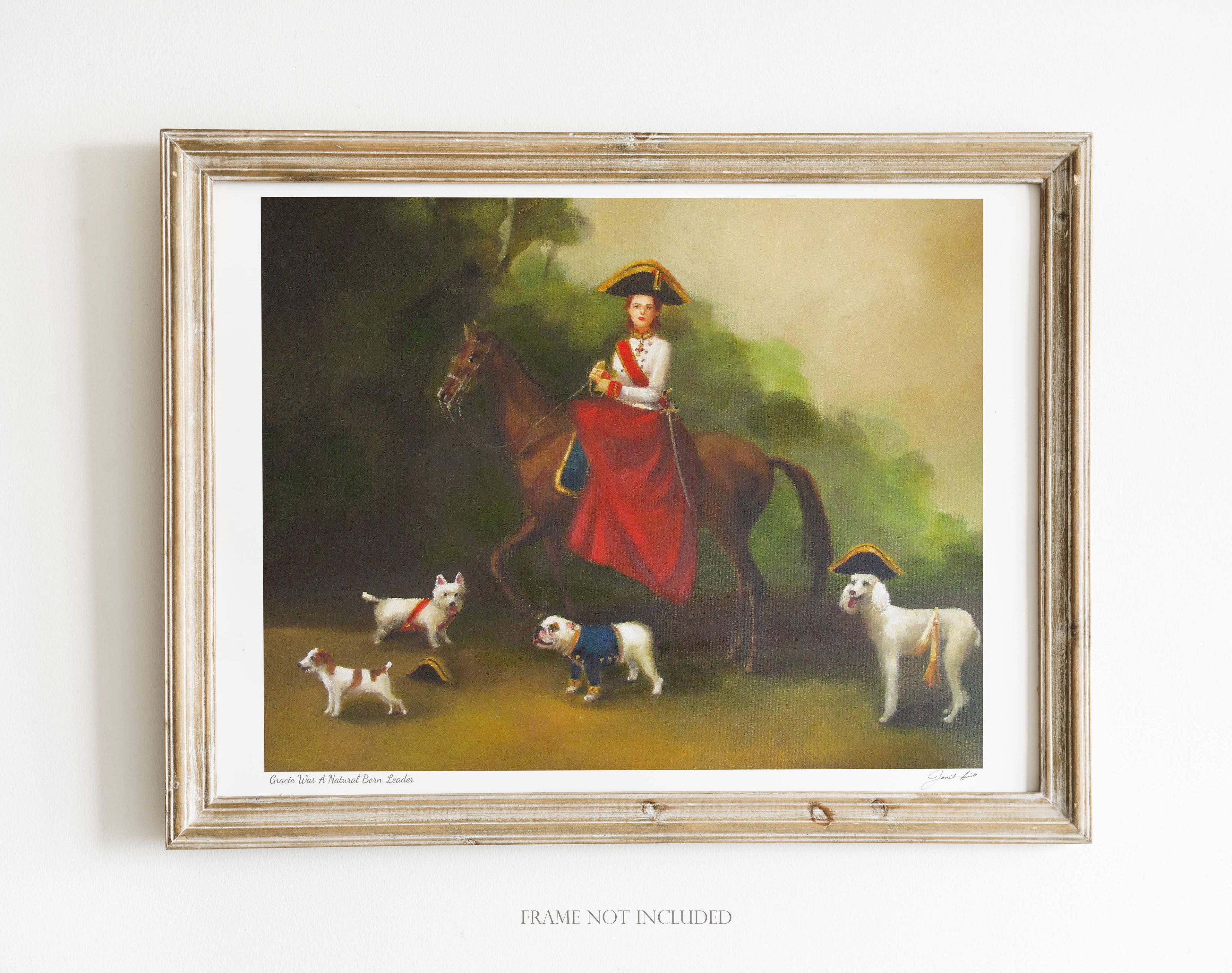 Gracie était une leader née par nature - Impression d'art - 8,5" X 11"