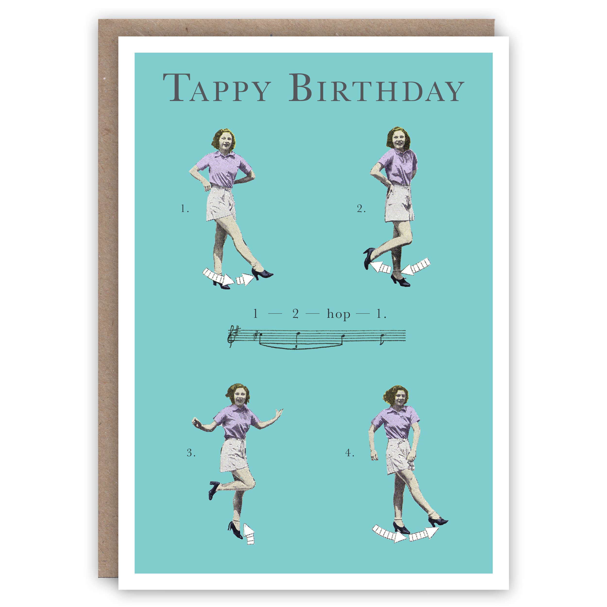 Carte d'anniversaire Triple Time Step