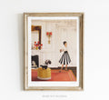 Lisette vs la mouffette - Impression d'art - 8,5" X 11"