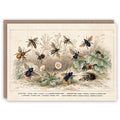 Carte de voeux d'abeille à miel