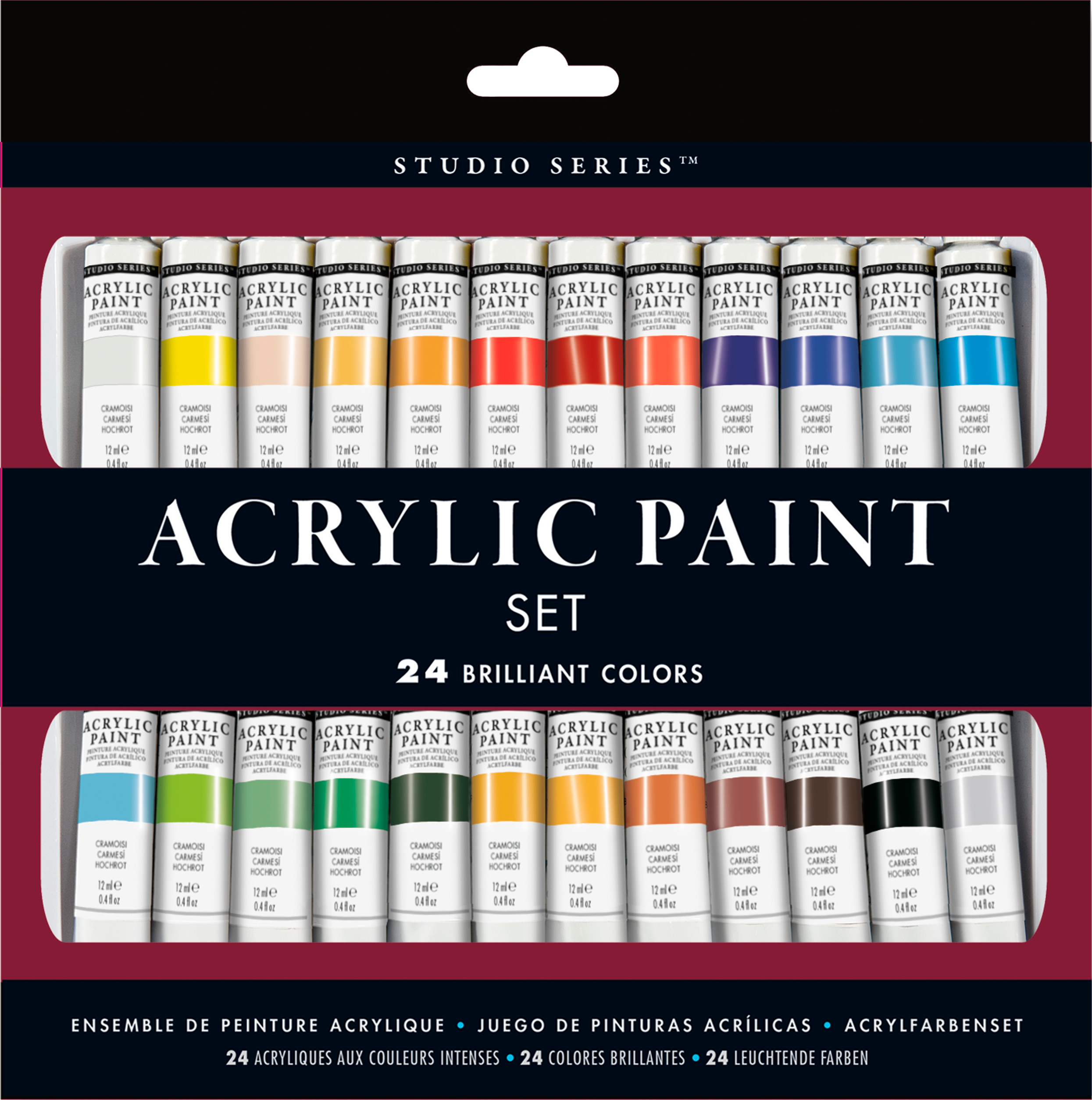 Ensemble de peinture acrylique Studio Series (24 couleurs)