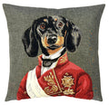 Coussin portrait de teckel