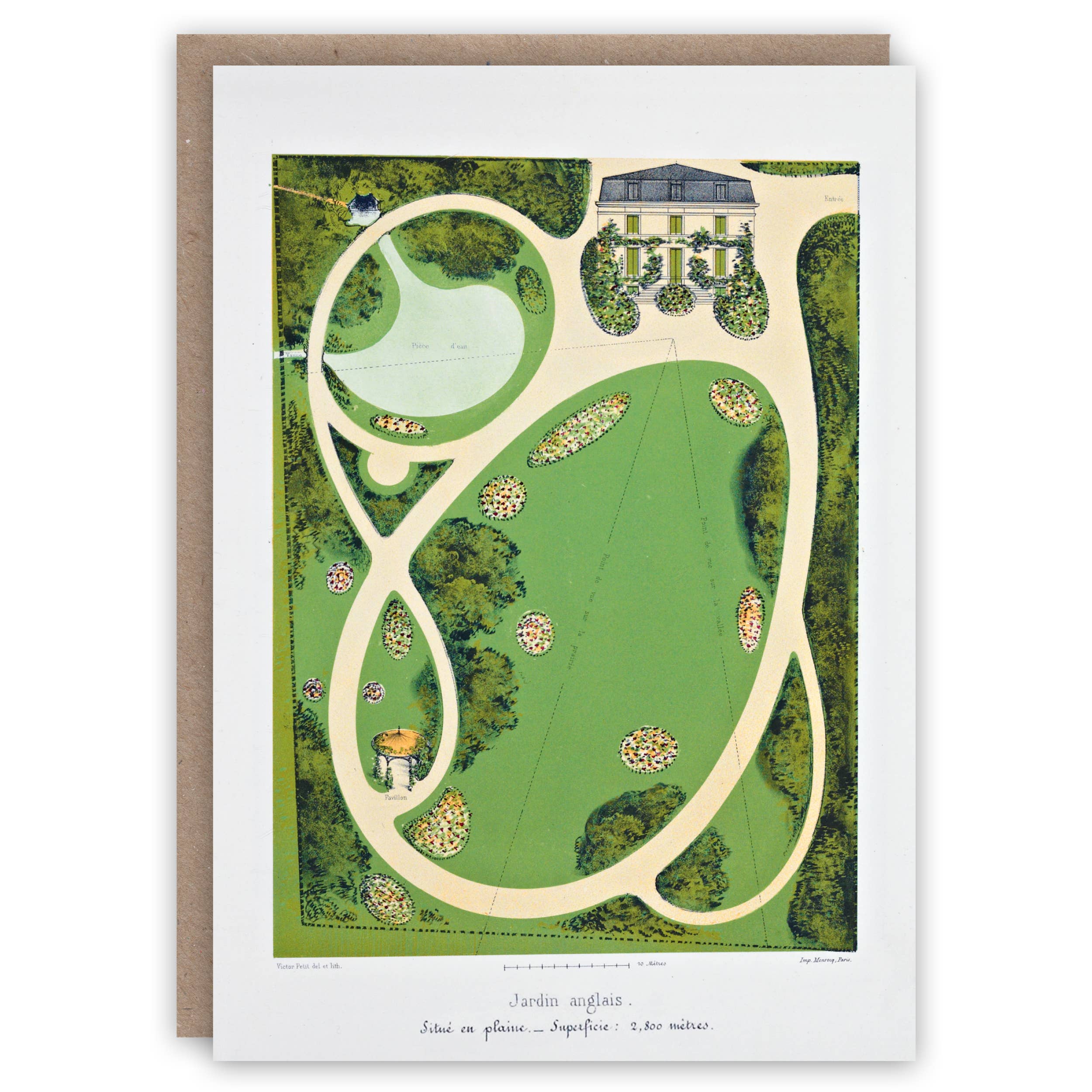 Carte de voeux Jardin Anglais