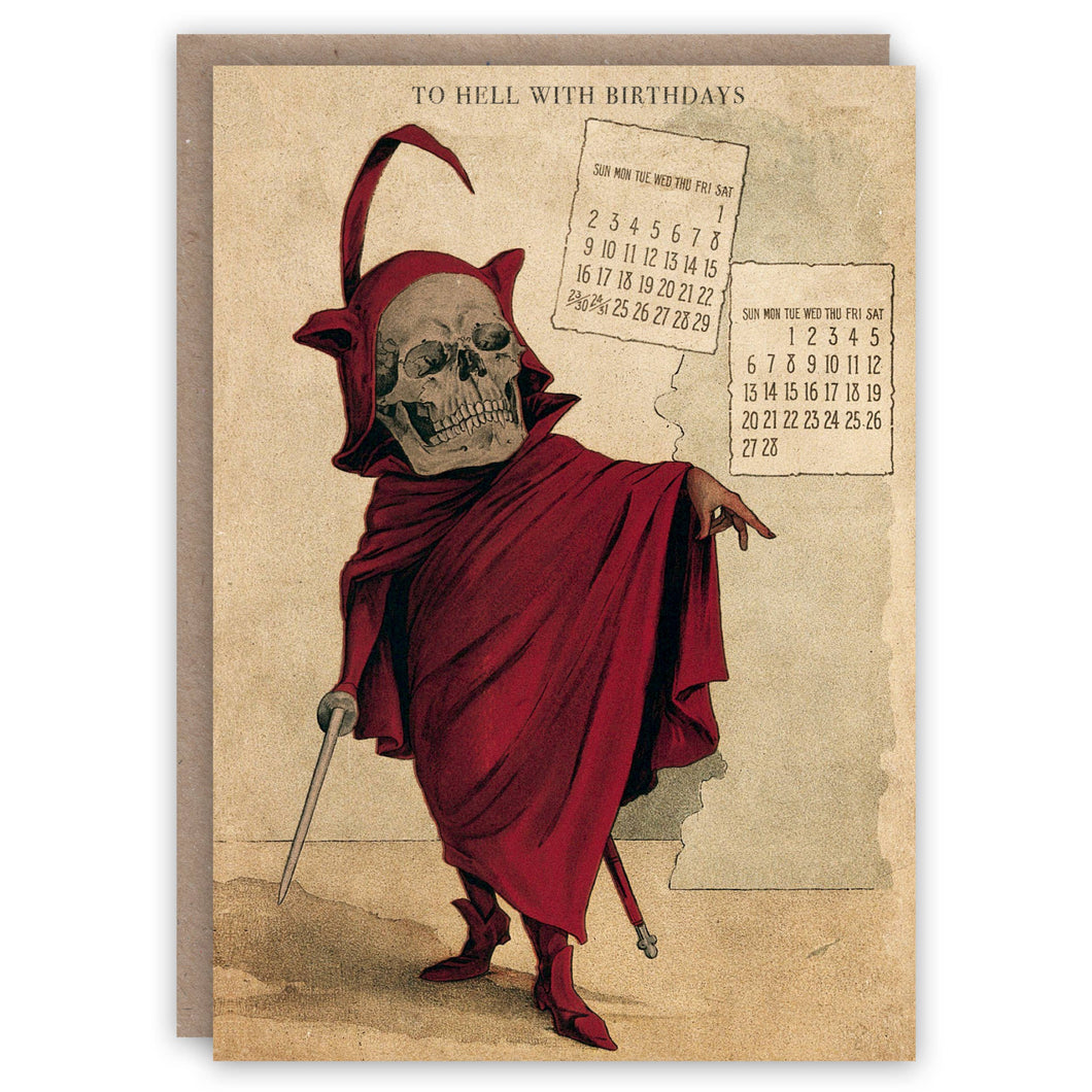 To Hell With Birthdays card
