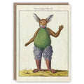 Carte de voeux du démon lapin