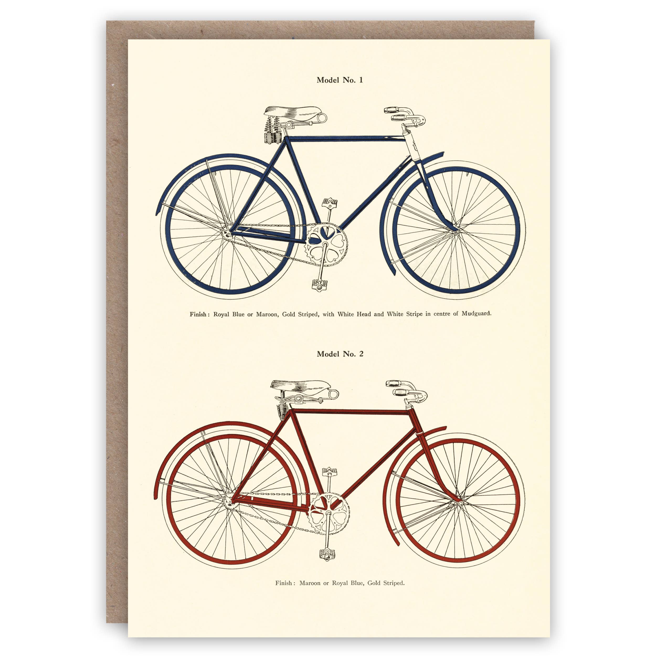 Bicycles greeting card