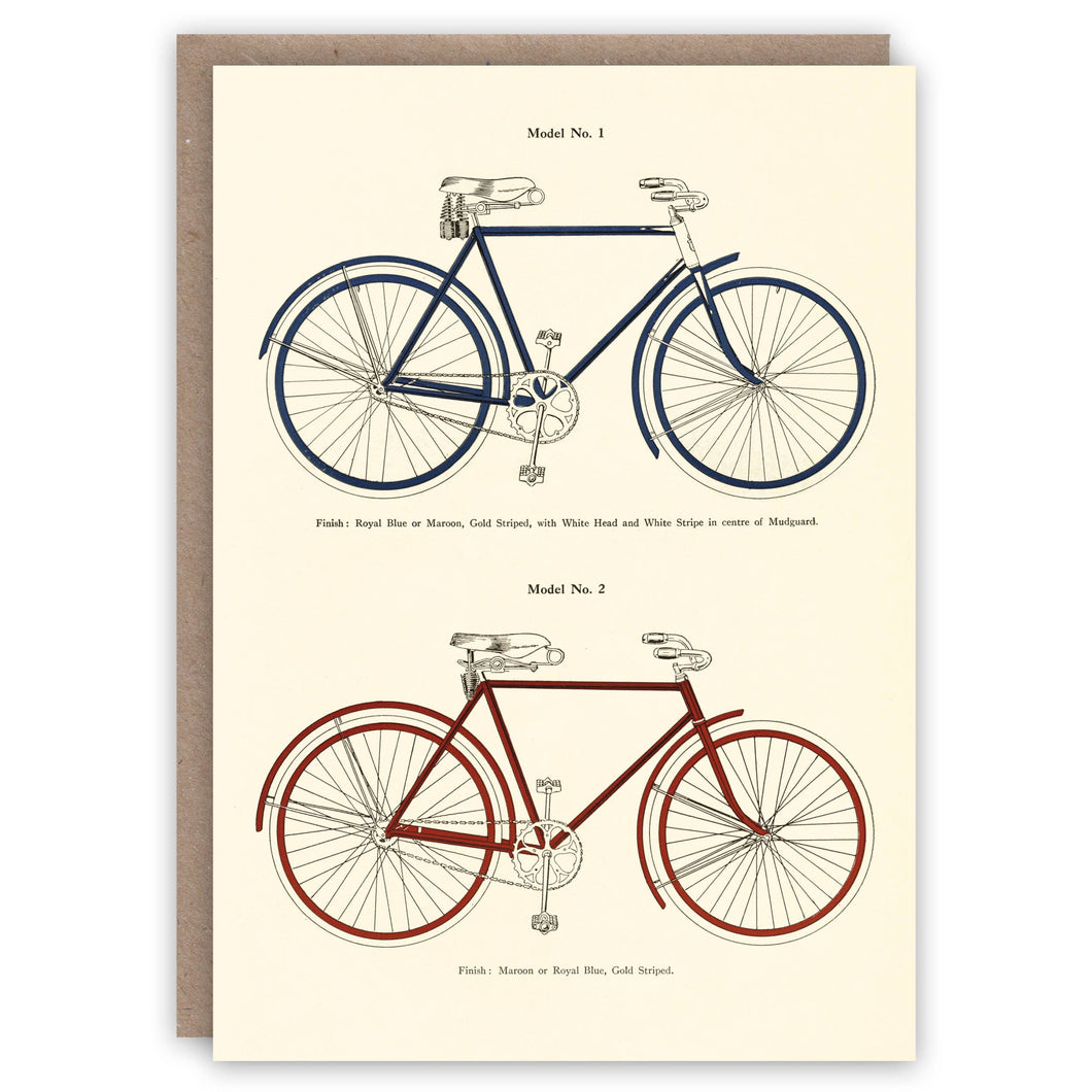 Bicycles greeting card
