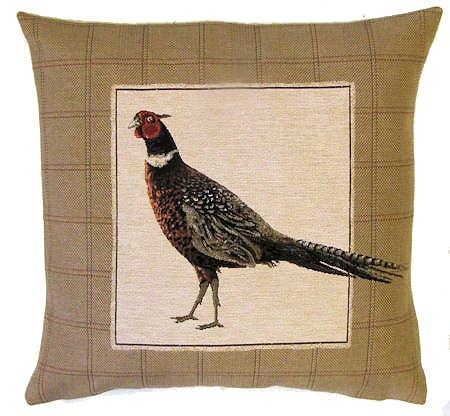Coussin de faisan - Queue vers le bas