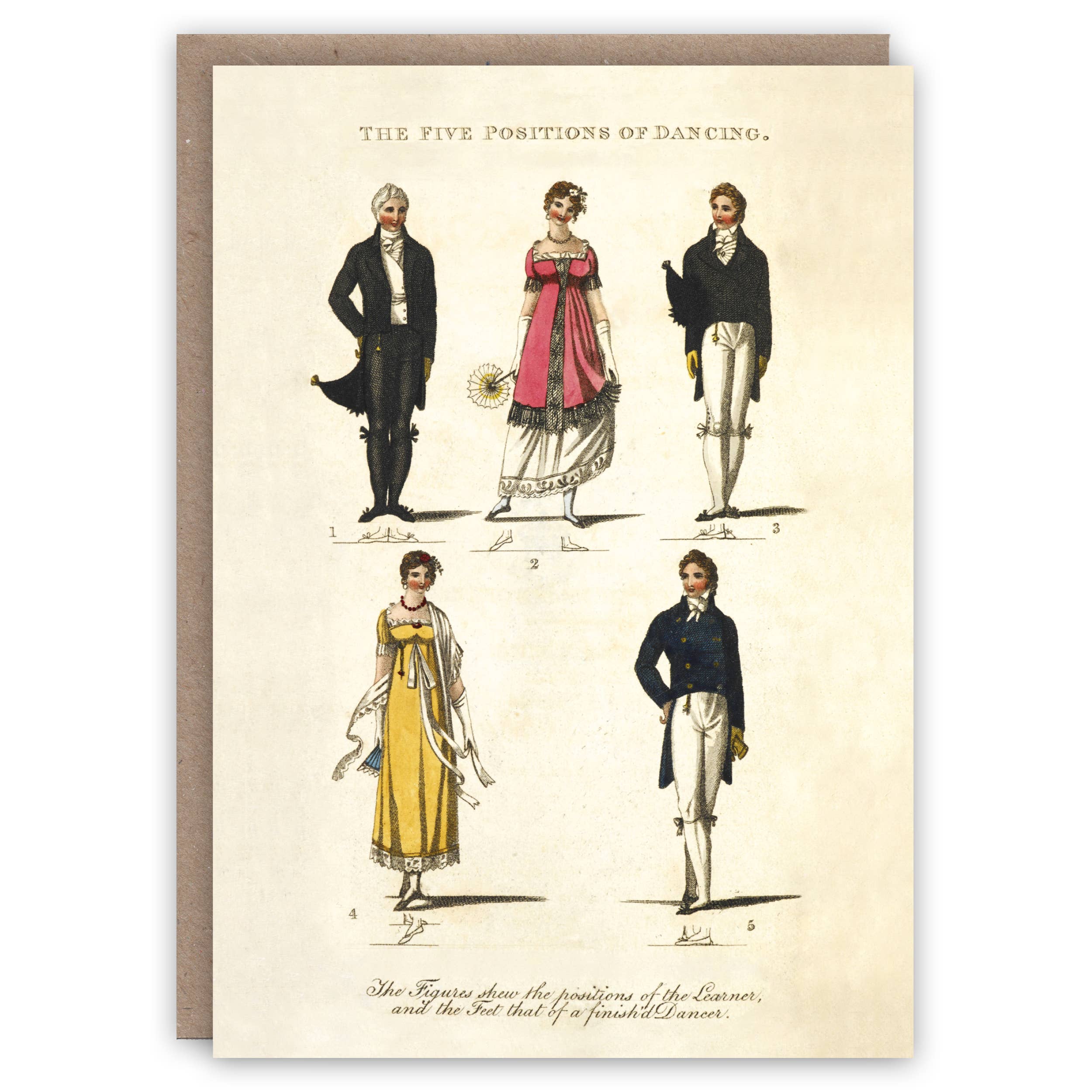 Carte de voeux Positions de danse