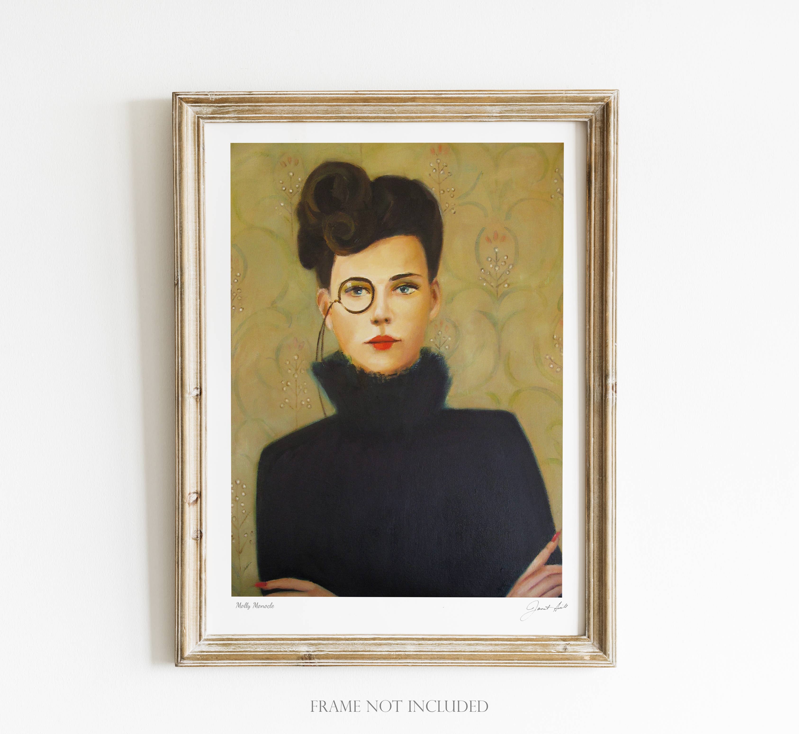 Impression d'art de Molly Monocle. 8,5"x11"