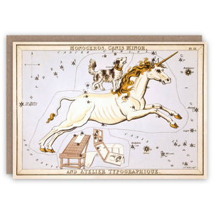 Monoceros greeting card