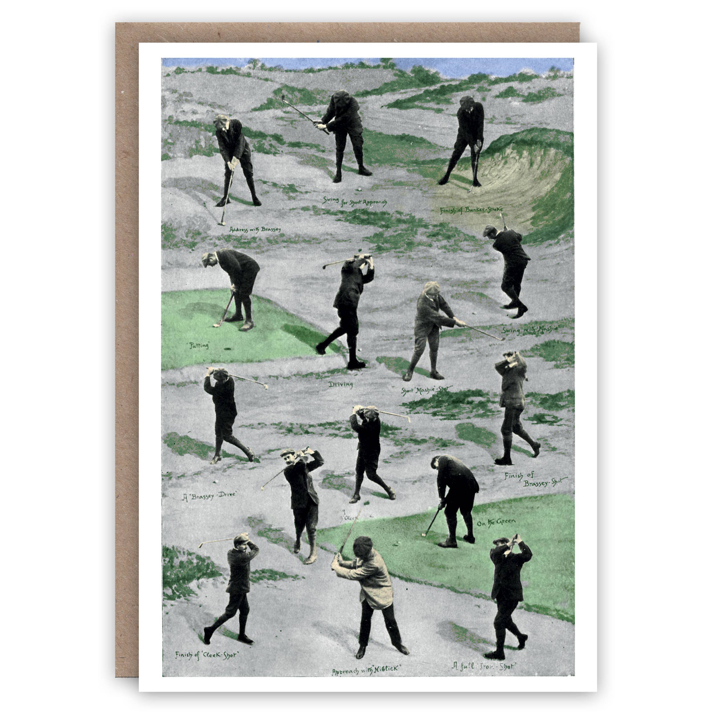 Carte de voeux de golf
