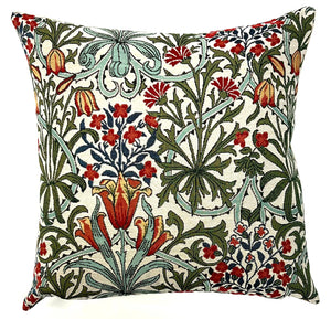 William Morris Style Floral Pillow Cover