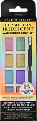 Coffret de peinture aquarelle irisée Chameleon (12 couleurs)